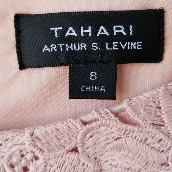 TAHARI blush pink dress sz 8 NWT - Picture 3 of 8